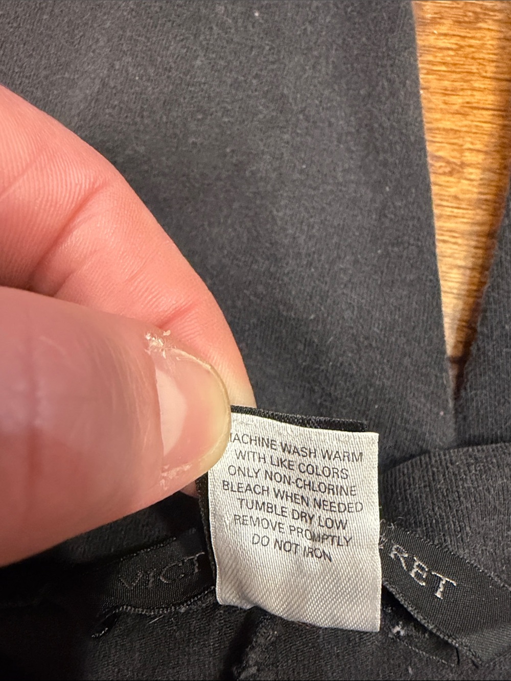 234. Victoria Secret Vintage Black Leggings Large - Picture 5 of 5
